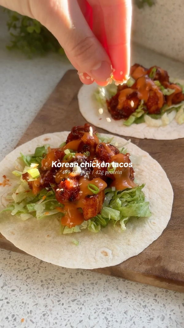 Korean Chicken Tacos🌮