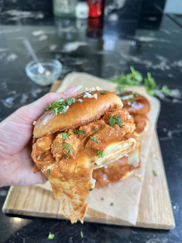 Garlic and Coriander Butter Chicken Sliders
