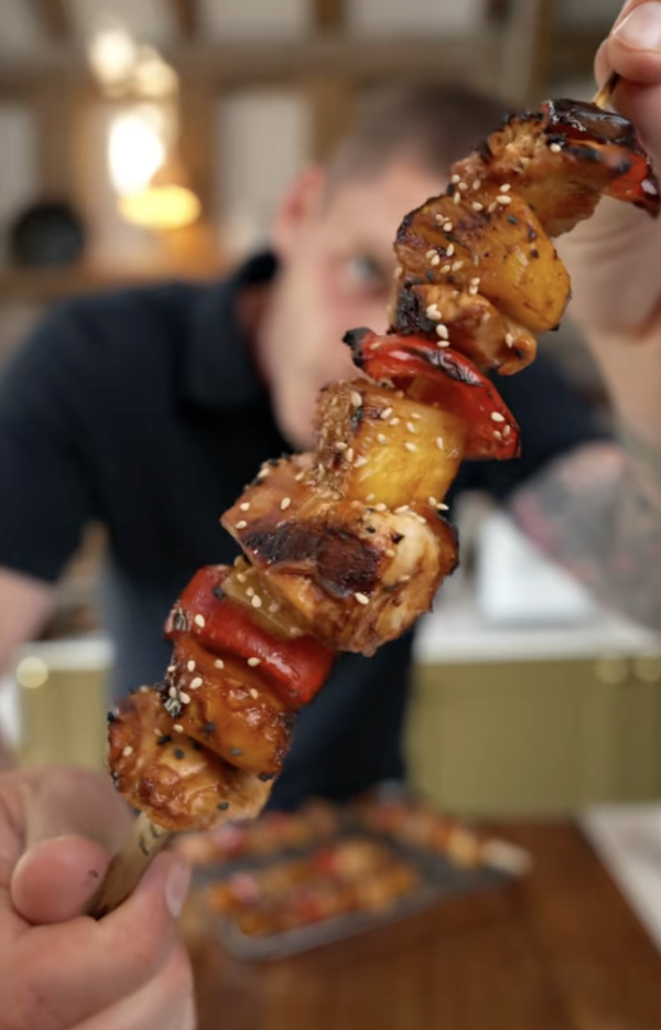 Teriyaki Chicken & Pineapple Skewers