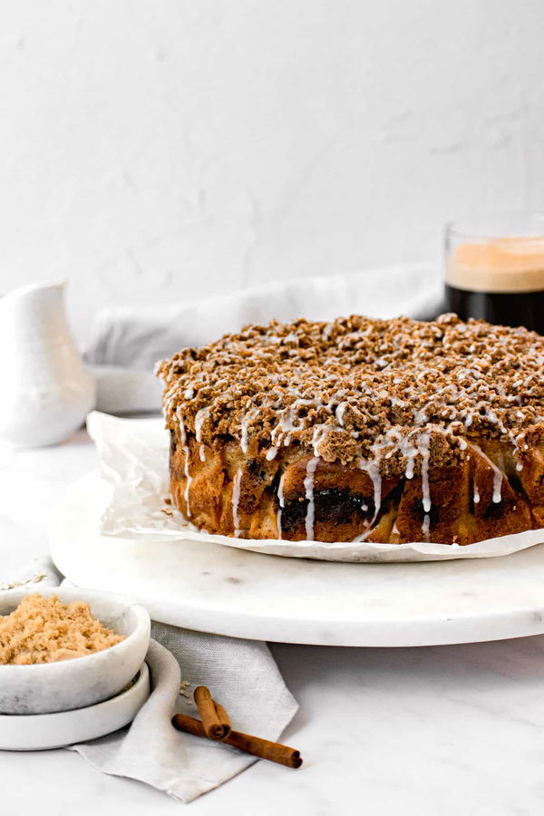 Glazed Chai Streusel Coffee Cake