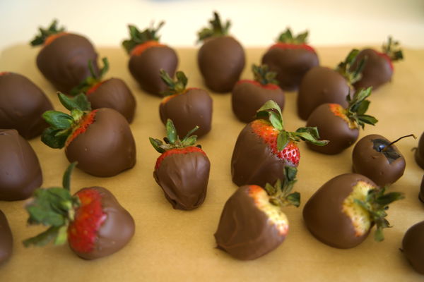 Velvety Chocolate Covered Strawberries