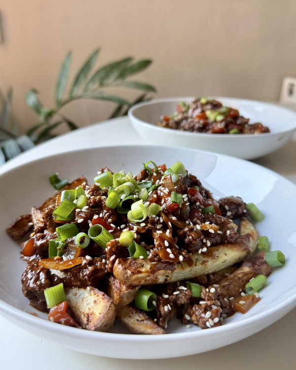 Sticky Beef Loaded Fries