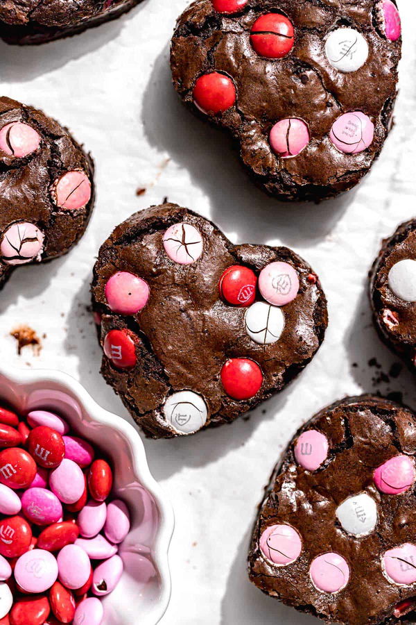 Valentine's M&M Brownies