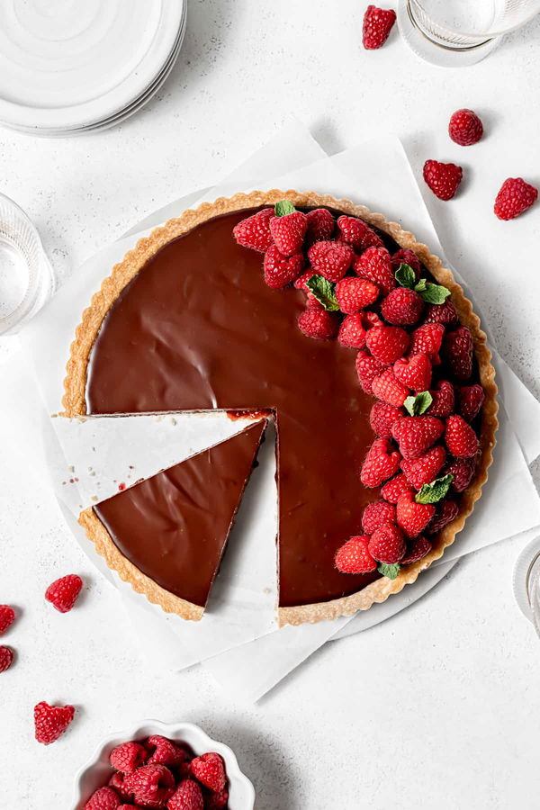 Chocolate Raspberry Tart