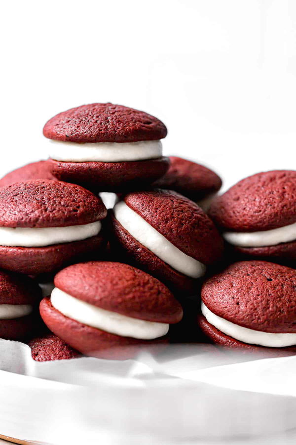 Mini Red Velvet Whoopie Pies