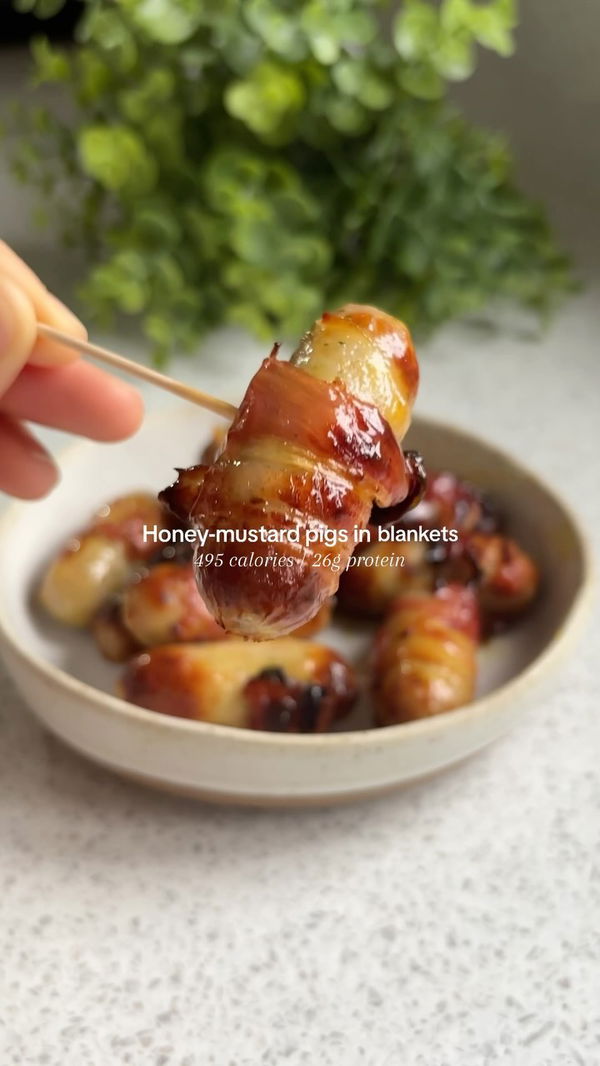 Honey-Mustard Pigs in Blankets🐷