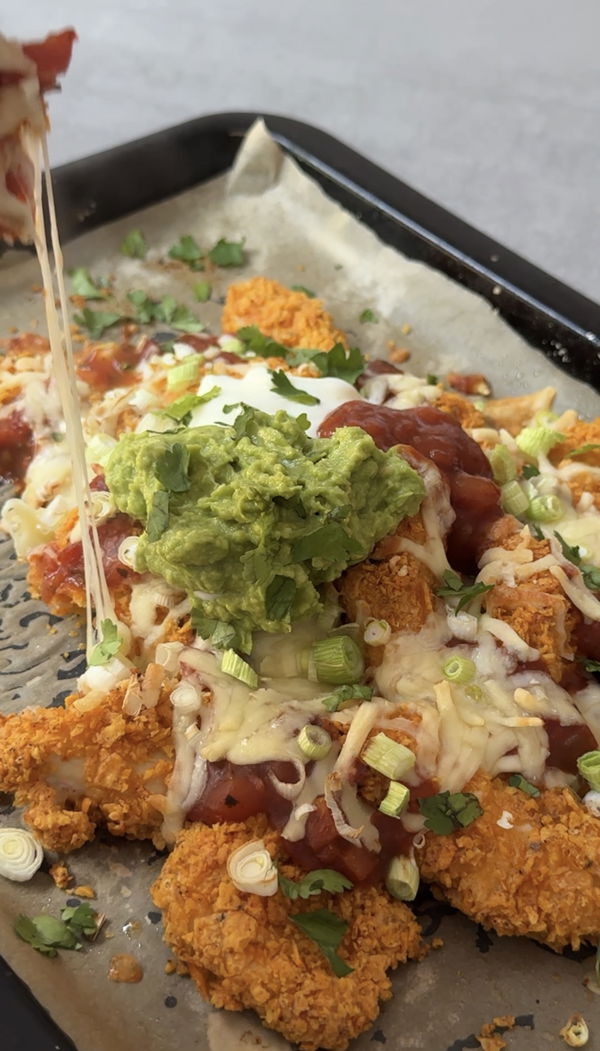 Chicken Tender Loaded Nachos