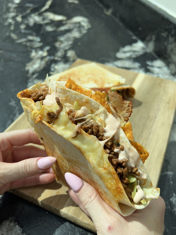 Chipotle BBQ Beef Folded Crunch Wrap