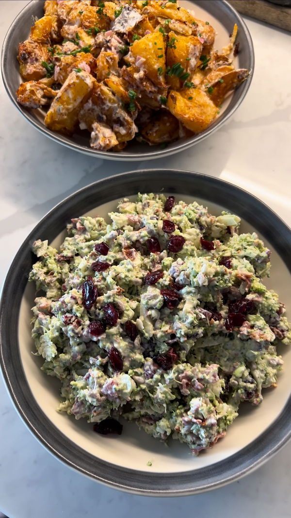 Broccoli, Bacon & Cranberry Salad 🥦🥓