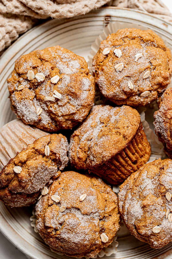 Gluten Free Pumpkin Oatmeal Muffins