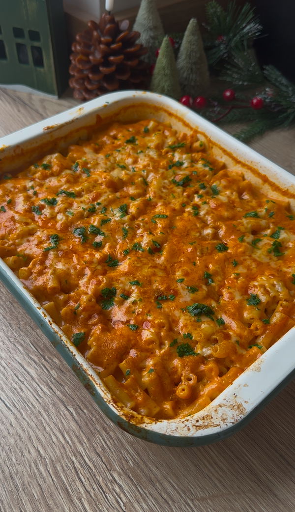 Fajita Pesto Pasta Bake