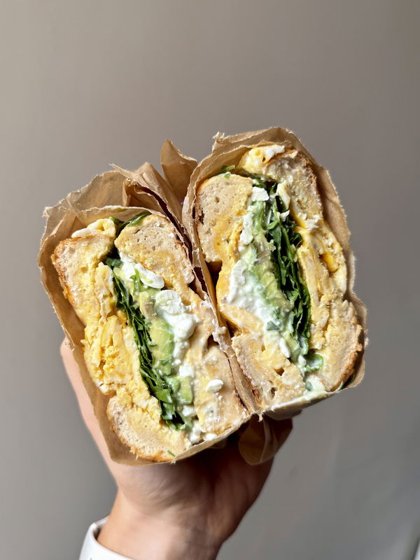 Egg & Avocado Breakfast Bagel