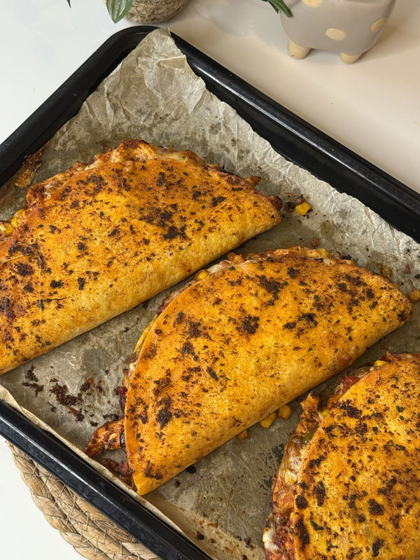 Honey harissa chicken quesadillas