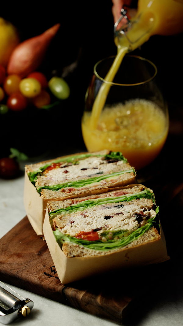 Balsamic Marinated Tomato Chicken Sandwich