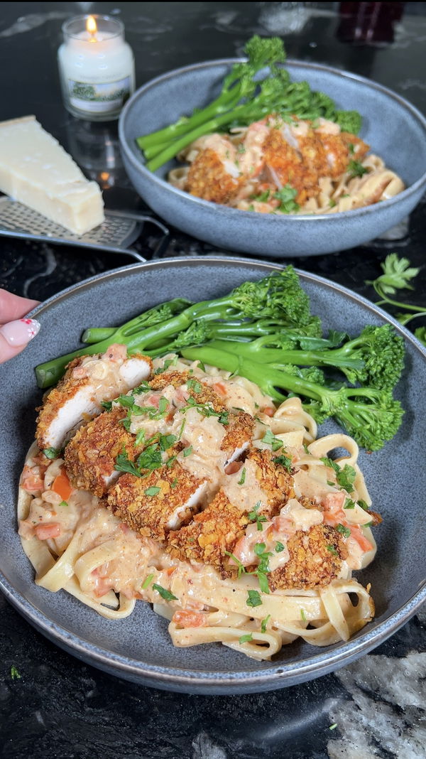 Crispy Cajun Chicken Tagliatelle