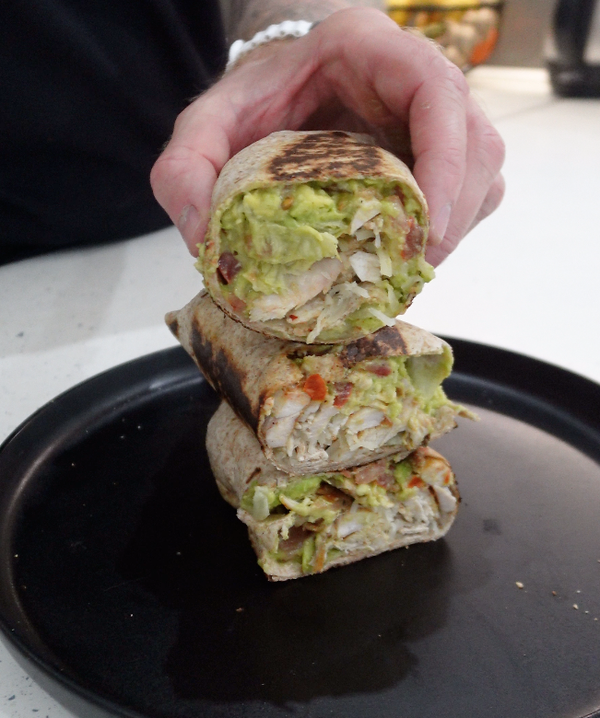 Chicken Guacamole Wraps