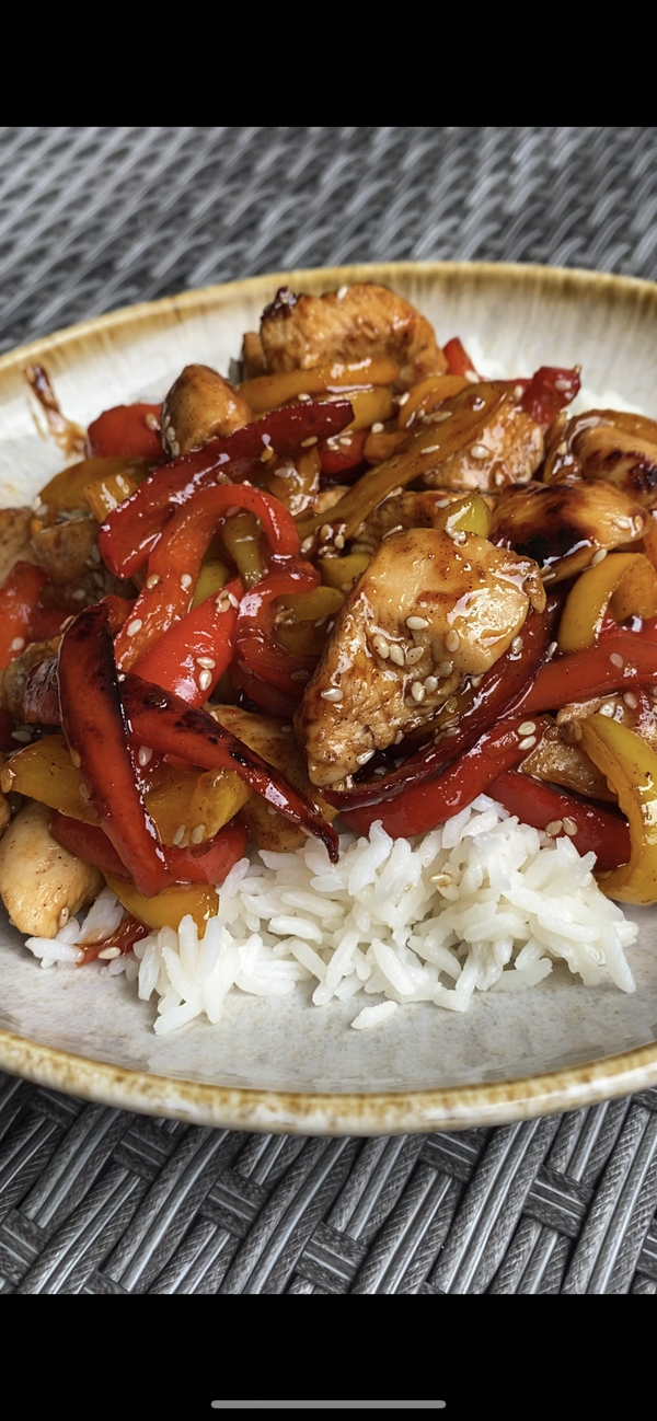 Sweet & Spicy Chicken Rice