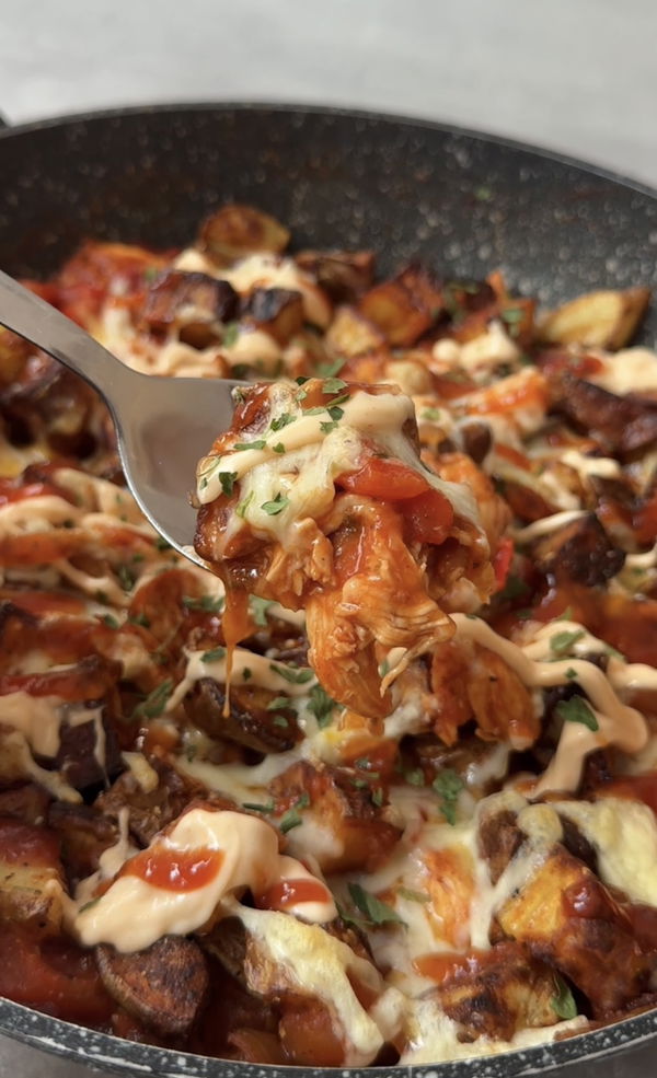Nando's Pulled Chicken Loaded Potatoes
