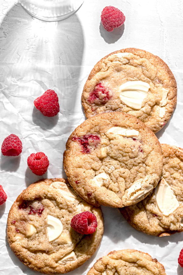 Raspberry White Chocolate Cookies