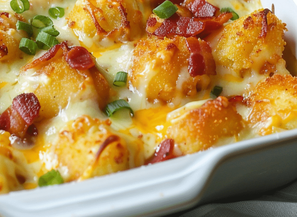 Chicken Bacon Ranch Tater Tot Casserole