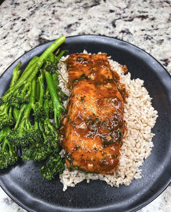 Sweet and Spicy Chili Glazed Salmon