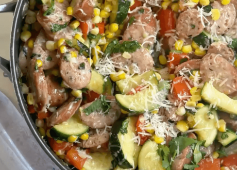 Chicken Sausage Summer Stir Fry