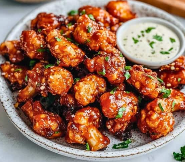 Crispy Buffalo Cauliflower Wings