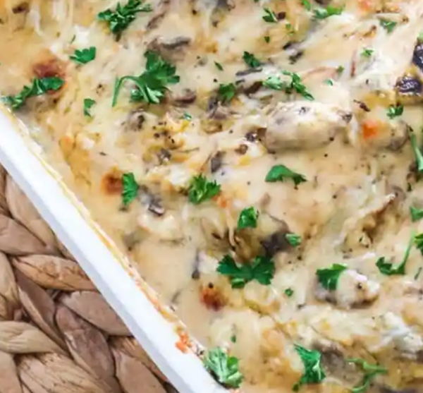 Chicken Marsala Bake