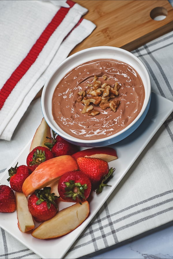 High Protein Chocolate Fruit Dip
