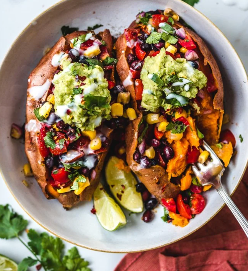 Mexican Stuffed Sweet Potatoes