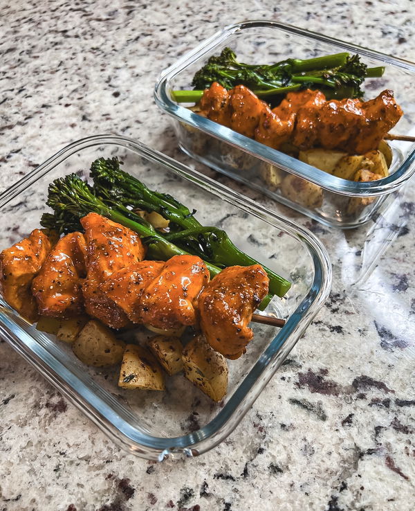 Honey Lemon Pepper Chicken Skewers