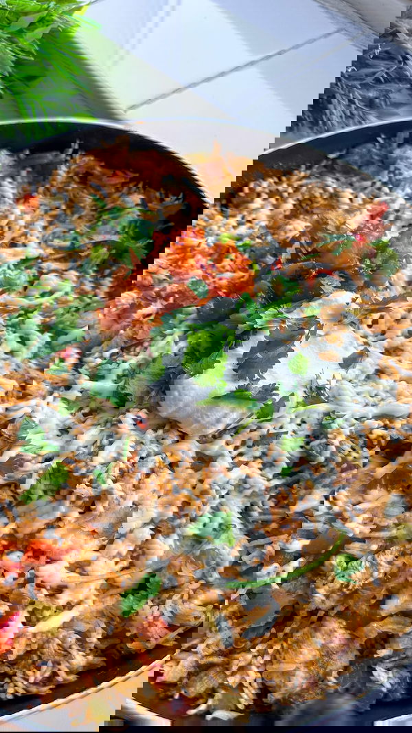 One Pan Chicken Fajita Rice