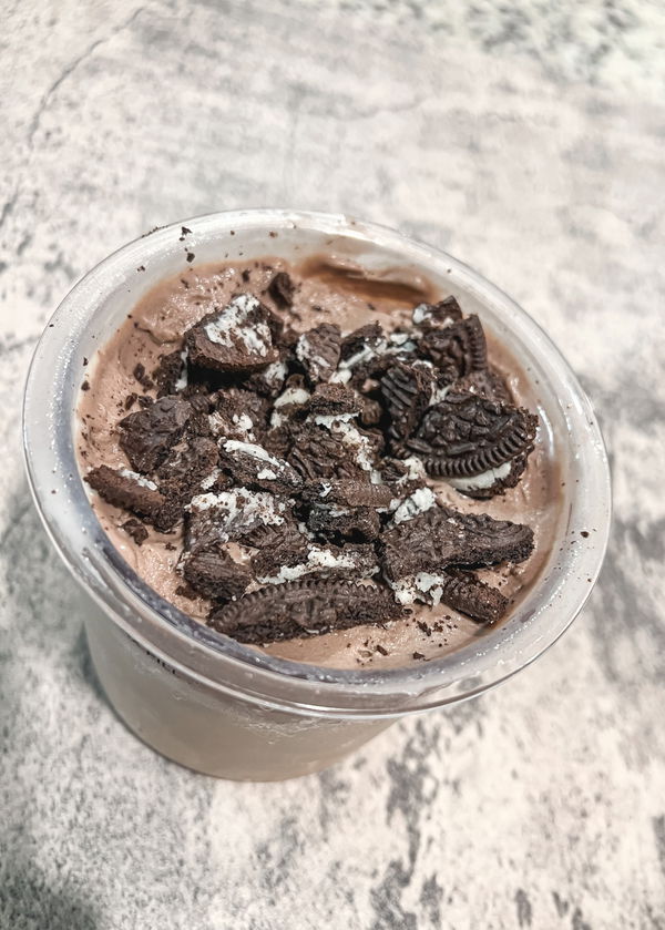 Oreo Chocolate Lite Ice Cream made with the Ninja Creami
