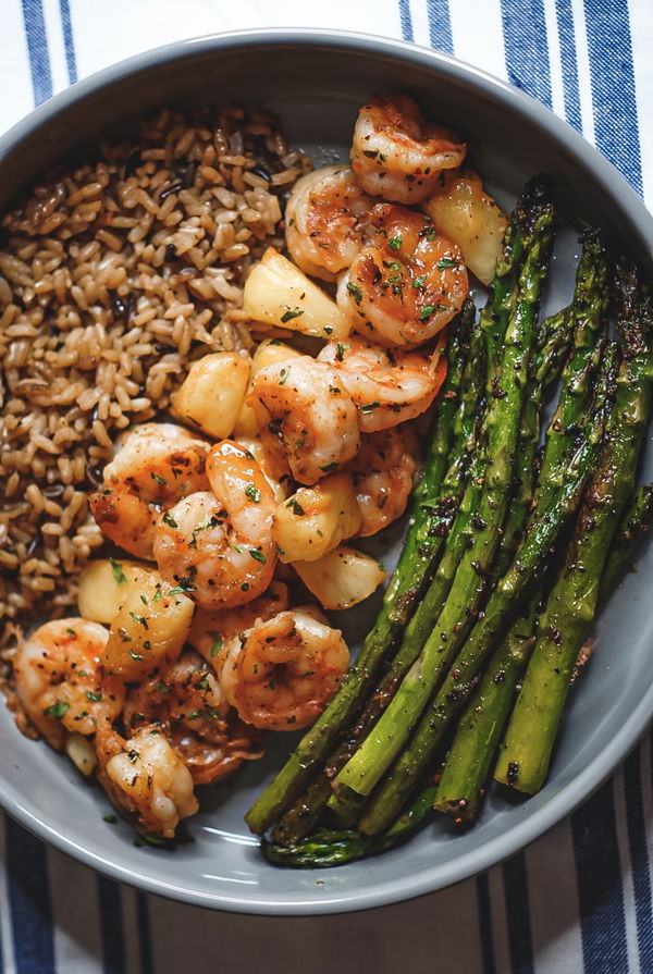 Cajun Pineapple Shrimp