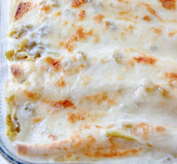 White Chicken Enchiladas with Quinoa