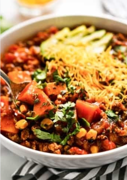 Sweet Potato Turkey Chili