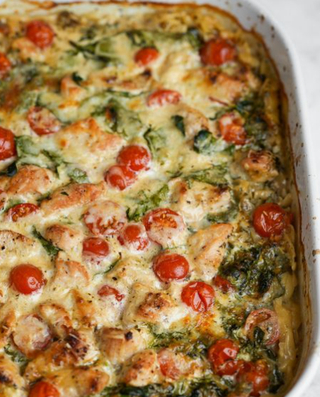 One Pan Orzo Tuscan Chicken