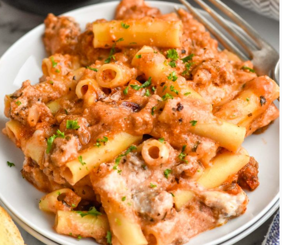 Baked Ziti with Italian Sausage
