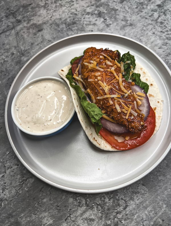 Honey Sriracha Crispy Chicken Wrap