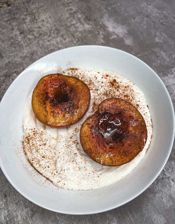 Air-Fried Peaches