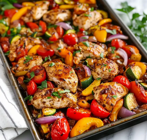 Sheet Pan Balsamic Glazed Chicken
