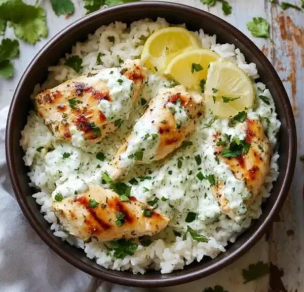 Chicken Tzatziki with Rice