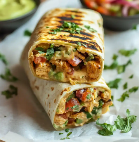 Chipotle Ranch Grilled Chicken Burrito