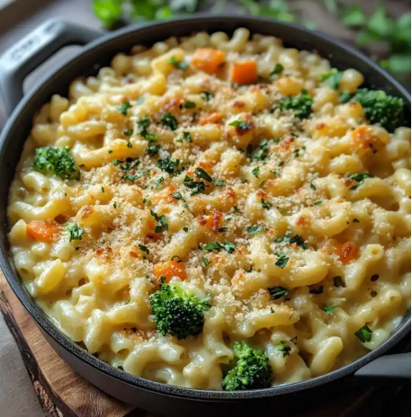 One Pot Veggie Mac and Cheese