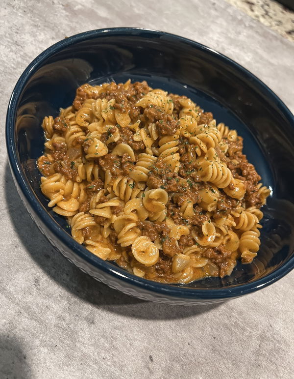 Cheesy Beef Pasta