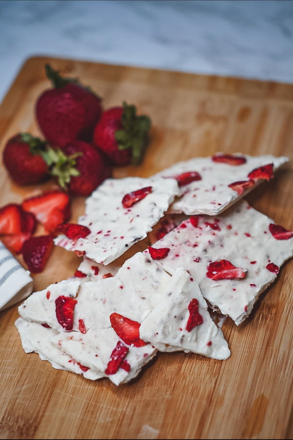 Strawberry Chia Seed Yogurt Bars