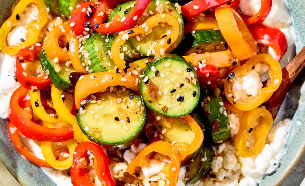 Cucumber and Bell Pepper Salad