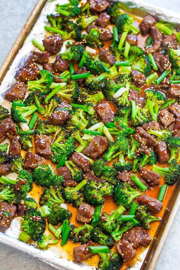 Sheet Pan Beef and Broccoli