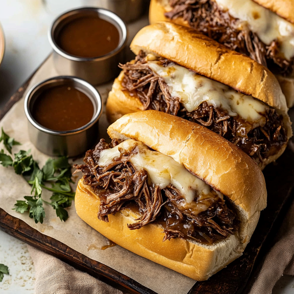 Slow cooker French Dip Sandwiches