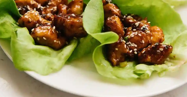 Sesame Chicken Lettuce Wraps